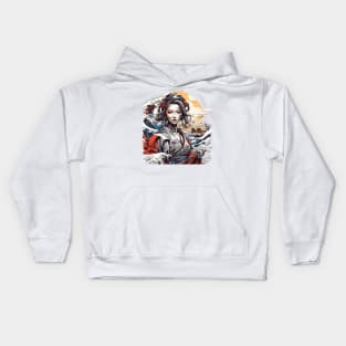 Samurai Girl Kids Hoodie